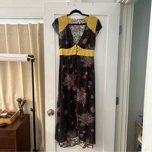 Free People floral midi dress